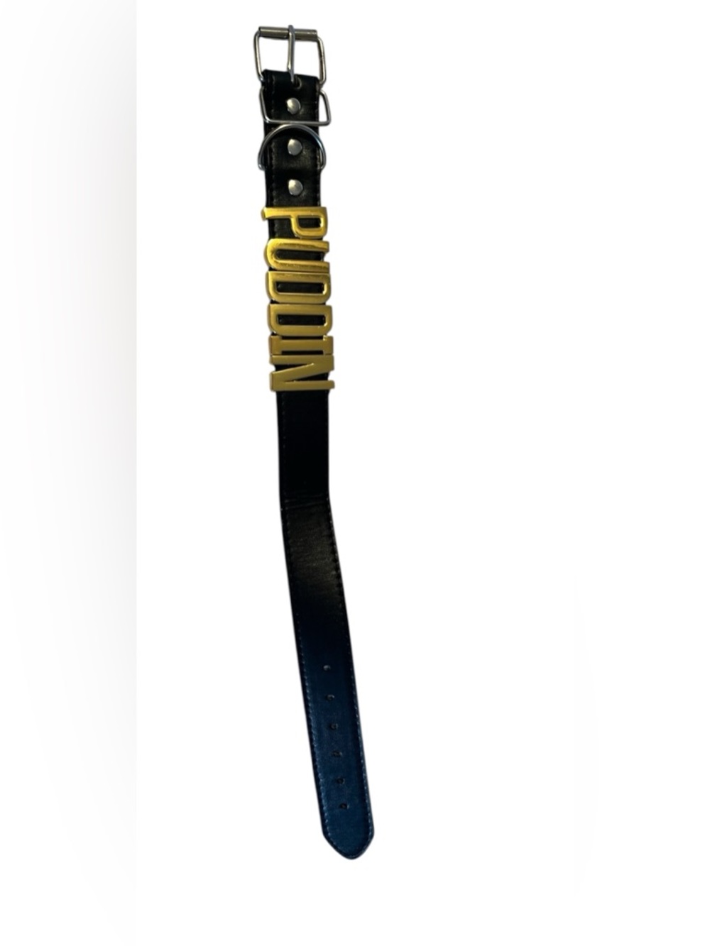Harley Quinn PUDDIN Choker Necklace with Gold Letters - Picture 2 of 7